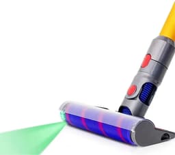 Laser Fluffy Borstel - Mondstuk - Geschikt voor Dyson V7 V8 V10 V11 V15 - Gemotoriseerde Roterende Stofzuigerborstel - Harde Vloeren — thumbnail 3