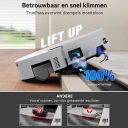 ECOVACS DEEBOT T90 OMNI – Robotstofzuiger met dweilfunctie– 30.000 Pa – OZMO roller dweil –TruEdge 3.0 randreiniging –ZeroTangle 4.0 Anti-tangle –OMNI 2.0 station Zelfreinigend–AIVI 3D obstakelvermijding– Voor harde vloeren & tapijt–Wit–T80 Upgrade — thumbnail 3