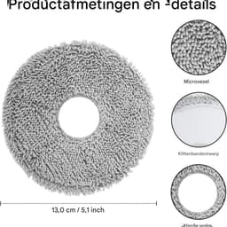 GELLDG 16 stuks vervangingsonderdelenset - 1 hoofdborstel, 3 HEPA-filters, 4 zijborstels, 4 stofzakken en 4 reinigingsdoeken - Geschikt voor iRobot Roomba Plus 405/505/507 combistofzuiger — thumbnail 5