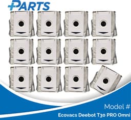 Ecovacs Deebot T30 PRO Omni Stofzakken (12 Stuks, Plus.Parts® alternatief voor DDB030031) — thumbnail 1