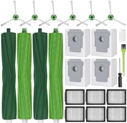 Accessoires voor iRobot Roomba i1+ i3+ i4+ i5+ i6+ i7+ i8+ J5+ J6+ J7 J8+ J9+ E5 E6 E7 Accessoireset Reserveonderdelen 4 stofzakken, 4 hoofdborstel, 6 zijborstels, 6 filters 1 — thumbnail 1