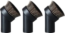 3 stuks Ronde Stofborstel - Stofzuigerborstels Paardenhaar - Stofzuigeraccessoires - Stofzuigerborstelopzetstuk - 32mm - Stofborstel - Meubelborstel - Geschikt voor Philips, AEG, Bosch, Siemens, Miele, Panasonic, Rowenta — thumbnail 1
