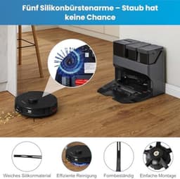 11-delig accessoireset voor robotstofzuigers - Inclusief hoofdborstel, HEPA-filters, dweilpads, zijborstels en reinigingsborstel voor optimale reinigingsprestaties — thumbnail 4
