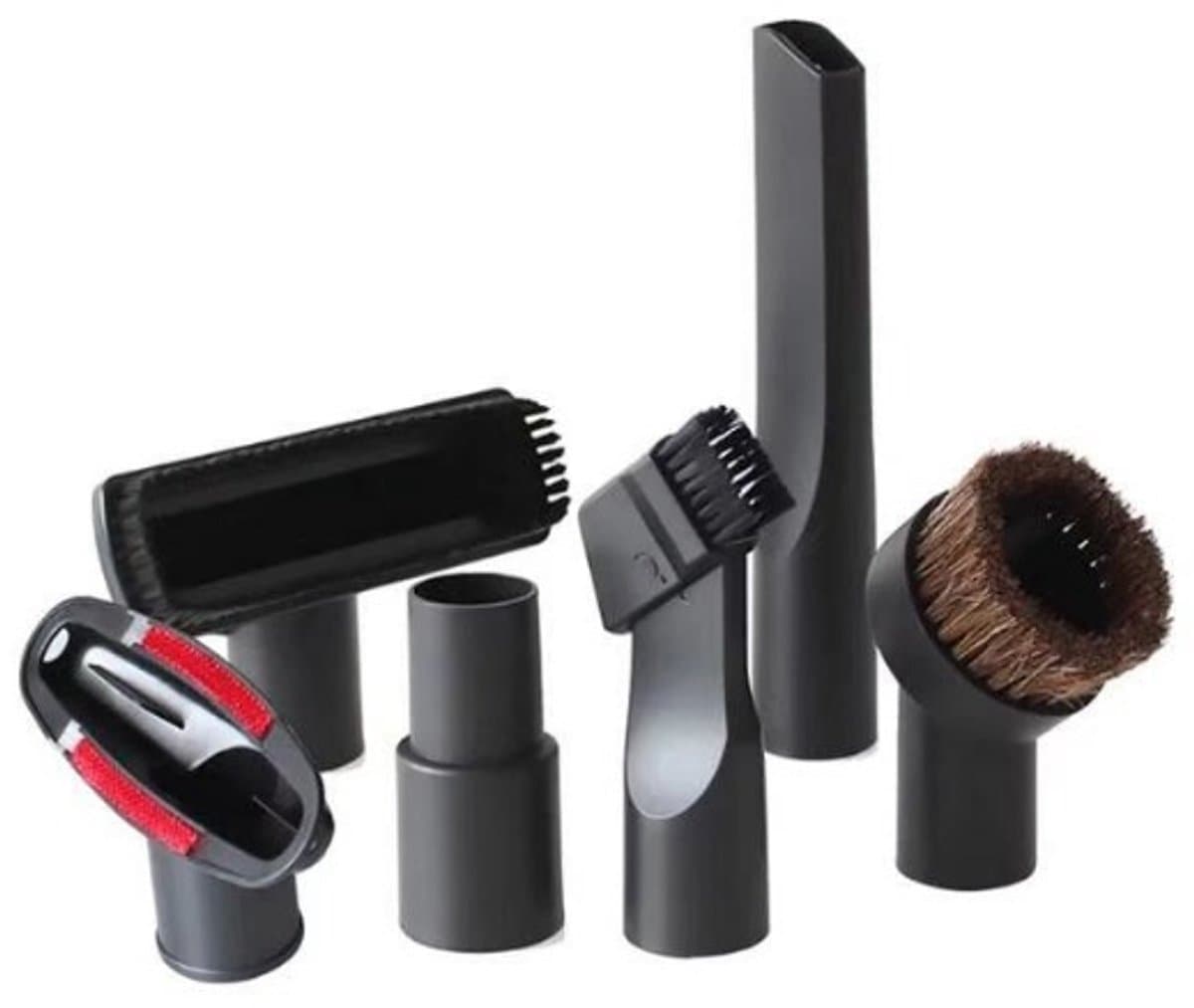 stofzuiger hulpstukken set - 6-delig - meubelborstel - spleetzuigmond - stofzuigermond - stofzuigermondstuk - stofzuigervoet - Binnendiameter van de interface 32mm/35mm — afbeelding 1