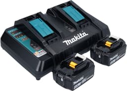 Makita DVC 560 PM2 accustofzuiger 36 V (2x 18 V) 5 l borstelloos + 2x accu 4,0 Ah + oplader — thumbnail 5