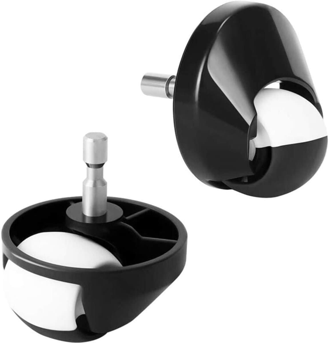 2-stuks zwenkwielen vooraan - geschikt voor Roomba 500, 600, 700, 800 en 900-serie - voorwiel voor Roomba-robotstofzuiger - reservewiel met laag geluidsniveau - vervangende accessoires — afbeelding 1