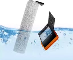 3 stuks Rolborstel - geschikt voor UWANT D100 - D100 PRO - V8 - V10 - V20 - D5 - D5 PRO - A60 - A100 - voor robotstofzuiger - 26.1*6*8.3cm - grijs — thumbnail 4