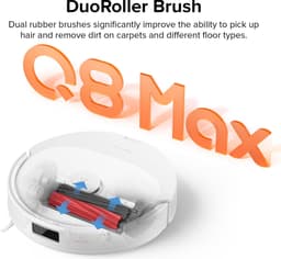 Roborock Q8 Max - Robotstofzuiger - Wit - Borstel Dubbele reinigingskracht - Tech Obstakel Vermijden — thumbnail 3