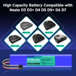 6700mAh Reservebatterij voor Neato Botvac Connected Stofzuigers — thumbnail 5