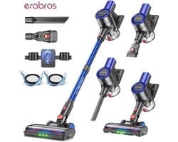 Steelstofzuiger Draadloos - 450 W Vermogen - 1 L Stofbak - HEPA Filter - Lichtgewicht Handstofzuiger