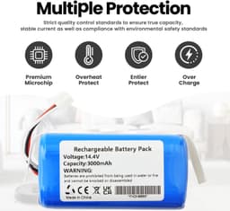 14.4V Vervangende Accu voor Proscenic Stofzuigers met 3000mAh Capaciteit — thumbnail 5