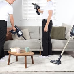 Draadloze Steelstofzuiger - 2-in-1 Handstofzuiger - Snel Huis Schoonmaken - Zak met 10 stuks - 45 Min Looptijd - Blauw — thumbnail 4