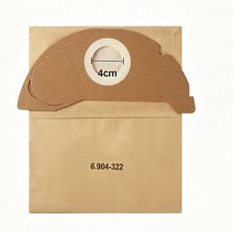 Stofzuigerzakken, 10 stuks, 6,904 x 322,0 mm, geschikt voor Kärcher WD2, MV2, A2000, A2003. — thumbnail 1