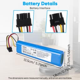 Stofzuigeraccu - 14,4 V - 3400 mAh - Li-ion — thumbnail 3