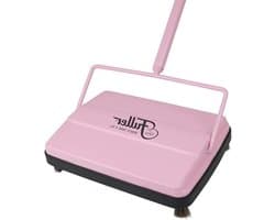 Tapijt Veegmachine - Kruimeldief Vloer - Snel Opruimen - Elektrostatische Werking - 24 x 16 x 119 cm - Roze