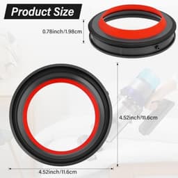 PromoHome Afdichtring voor Dyson V10 SV12 SV13 SV27 stofreservoir, vervangende rubberen afdichting met schroevendraaier, stofzuigerafdichtring, herstelt zuigvermogen en voorkomt luchtlekkage — thumbnail 2