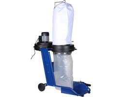 Stofafzuiger - Elektrische Collector - Houtbewerking Werkplaats - 550W Motor - 65 Liter Zak - Zwart