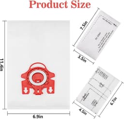 Stofzuigerzakken -Geschikt voor Miele Classic C1, Complete C2 & C3 - 10 Stuks - 3D AirClean Efficiëntie - Inclusief Zelfsluitende Hygiënesluiting - Vervanging voor S400, S2, S5, S8 Series - Type 10123210 — thumbnail 2