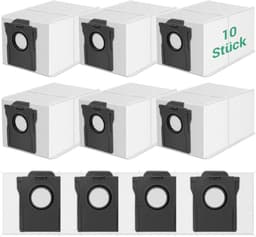 10 stuks stofzakken voor Dreame X40/X50/L40S/L10/X20/X30/L50/Aqua10 Ultra- voor Dreame l40s pro ultra/L10s Ultra Gen 2/Gen 3, voor Mova P50/E30/Z60/P10/V50 robotstofzuiger — thumbnail 1