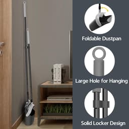 Stoffer en Blik Met Steel – Veger en Blik – Handveger – huishoudtrend — thumbnail 3