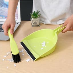 Mini Stoffer en Blik - Kleine Bezem Set - Tafel Schoonmaken - Zachte Borstelharen - 50 Grams - null — thumbnail 2