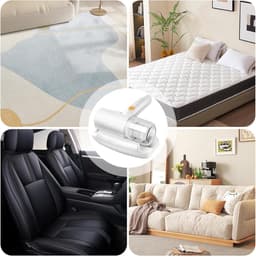 Bed Stofzuiger - Matrasreiniger - Hygiënisch slapen - UV-C reiniging - 12 kPa zuigkracht - Wit — thumbnail 4