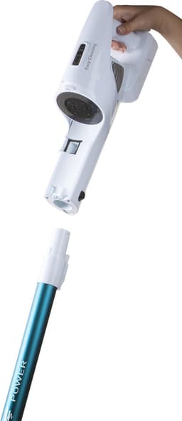 DOMO DO233SV Steelstofzuiger Draadloos 2-in-1 - Stofzuiger Zonder Zak - Kruimelzuiger - 18.5V - HEPA Filter - Blauw/Wit — thumbnail 4