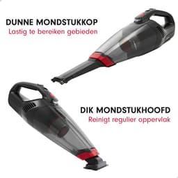 AG310 Handstofzuiger Zwart- Kruimeldief - Stil - Snoerloos - Extreem Krachtige Kruimelzuiger Draadloos - 100W Krachtige Zuigkracht - Led Verlichting - Voor Thuis & Auto - Opzetstukken en Extra HEPA filter - Compact - Geschikt voor Huisdierharen — thumbnail 4