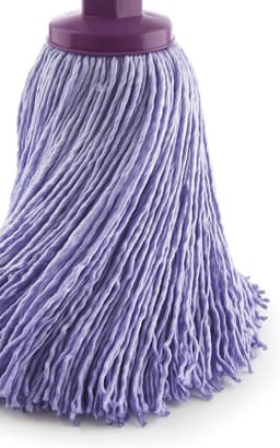 Emmer met Mop en Steel - Zeer Absorberende Microvezelmop met Telescoopstang en Wieltjes - 14 Liter Afdruipemmer in Paars — thumbnail 4