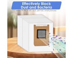 13 stuks Reserveonderdeel accessoires - geschikt voor Eufy Omni E25 - Eufy Omni E28 robotstofzuigers - 1 hoofdborste & 4 stofzakken & 6 zijborstels & 2 rolmops