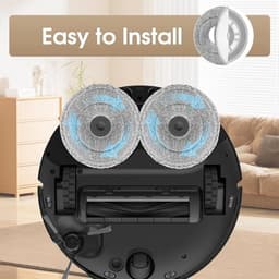 10 stuks microvezel reinigingsdoeken voor Dreame L10s Ultra Gen 2/Gen 3, L10s Pro Ultra Heat, L20 Ultra, X40, X50 Ultra, Mova E30 Ultra, P50 Pro Ultra en Xiaomi X10+/X20+ stofzuigerrobots, vervangende mop pads, wasbaar en herbruikbaar — thumbnail 2
