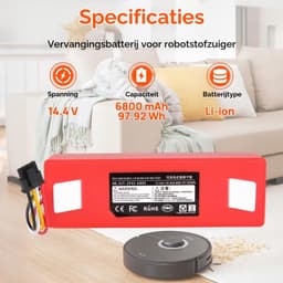 Stofzuigeraccu - 6800 mAh - 14,4 V - Li-Ion — thumbnail 5