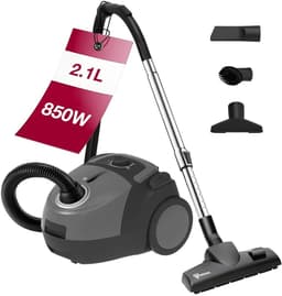 VALI® Stofzuiger Zonder Zak - Compact en Licht - Stofzuiger - Zwart/Grijs - 33cm x 25cm x 42cm — thumbnail 1