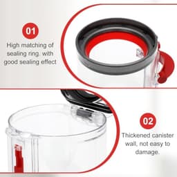 PromoHome Transparante stofopvangbak voor Dyson V11/V15 stofreservoir, stofzuigeraccessoire, reserveonderdeel — thumbnail 2