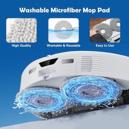 Reserveonderdelen set geschikt voor Roborock Qrevo S5V / Curv / Curv S5X / Edge / Edge S5A, accessoireset met hoofdborstel, HEPA-filters, dweilpads, stofzakken en zijborstels — thumbnail 4