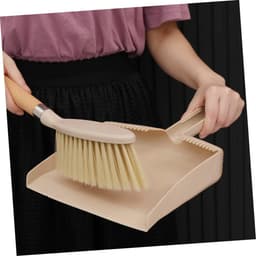 Mini Stoffer Set - Bureau Reiniger - Bureau Schoonmaken - Lichtgewicht Ontwerp - 32 cm Lengte - Beige — thumbnail 2