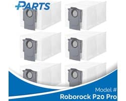 Roborock P20 Pro Stofzakken (6 Stuks, Plus.Parts® alternatief voor 8.02.0239)