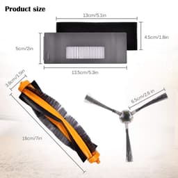 Cosensi- Borstelvervangingsset Perfecte accessoires - Hoofdborstel - Zijborstels - Filters - ECOVACS DEEBOT 900/901 - Sterk materiaal - Stofzuigeraccessoires — thumbnail 3
