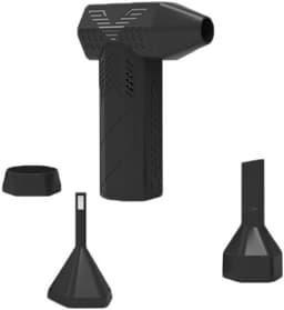 Mini Turbo Ventilator - Krachtige Bladblazer - Snel Reinigen - 130.000 RPM Motor - 24 cm - Zwart — thumbnail 1