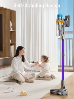 Cellista Draadloze Steelstofzuiger 650W - Stofzuiger Zonder Zak 65KPA - HEPA Filter Stofzuiger - 70 Min Accuduur - Dierenharen Stofzuiger - LCD — thumbnail 5
