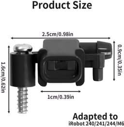 Dailygoods- Stofzuigerspuitmondstuk - Accessoires voor iRobot Braava Jet M6 240/241/244 - Vervangende Onderdelen - Robuuste Kunststof/Metalen - Verbeterde Reinigingseffectiviteit - Inclusief Schroevendraaier - Sproeikop — thumbnail 3