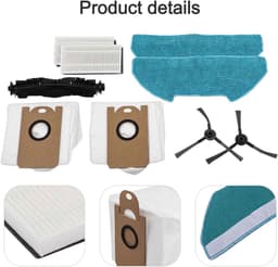 Robotstofzuiger Onderdelen - Accessoires Set - Stofvrij Huis - Precieze Pasvorm - 10 Stuks - Wit — thumbnail 3