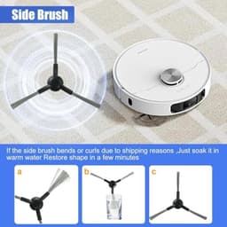 PromoHome Compleet kit voor Dreame L10s Ultra Gen 2 / L10s Pro Ultra Heat / X30 Ultra / Mova E30 Ultra - 1 Borstelrol, 4 Zijborstels, 4 Mops, 4 Filters, 4 Stofzakken + Reinigingsgereedschap — thumbnail 3