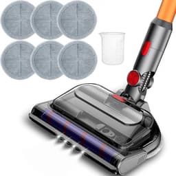 Motoriseerde Turbo Mopborstel Geschikt voor Dyson V7 V8 V10 V11 V15, Aspireert & Wist, Geschikt voor Marmer & Houten Vloeren, Inclusief Microvezeldoek — thumbnail 1