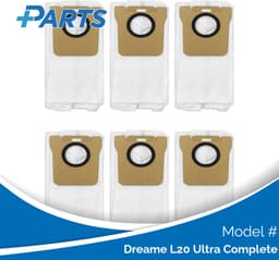 Dreame L20 Ultra Complete Stofzakken (6 Stuks, Plus.Parts® alternatief voor RDB3) — thumbnail 1