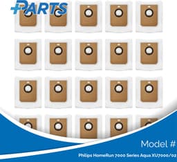 Philips HomeRun 7000 Series Aqua XU7000/02 Stofzakken (20 Stuks, Plus.Parts® alternatief voor XV1472/00) — thumbnail 1