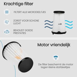 BukkitBow - Filter Set - Stofzuiger - Geschikt voor AEG CX7/CX7-2 & Electrolux Ergorapido - Binnen FIlter Set - Set van 2 Stuks — thumbnail 2