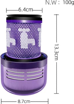 HEPA Filter Geschikt voor Dyson V12 - 971517-01 - Uit Wasbaar - Optimale Prestaties — thumbnail 4