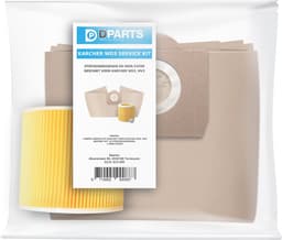 10x Dparts stofzuigerzakken en 1 filter - geschikt voor Karcher WD3 en MV3 series - met patroonfilter - nr. 6.959-130.0 - 69591300 - 6.414-552.0 — thumbnail 2