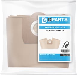 10x Dparts stofzuigerzakken geschikt voor Karcher WD3 en MV3 series - nr. 6.959-130.0 — thumbnail 2